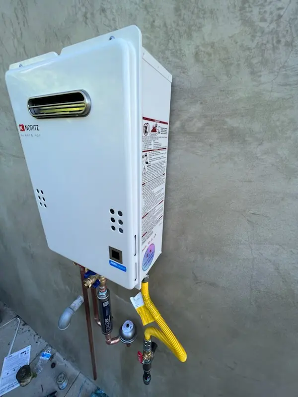 Tankless water heater installation for Schellenger Landing homes